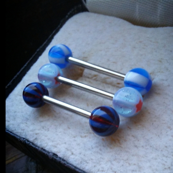 ✨*4/$15* Lot of 3 Stainless Barbells Piercing Body Jewelry - Picture 4 of 5